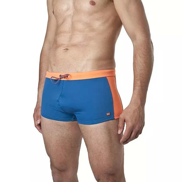Marc by Marc Jacobs Men's Swim Bottom Trunk Black/Blue L - Picture 1 of 16